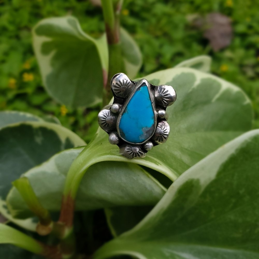 Handmade Adjustable Turquoise Ring